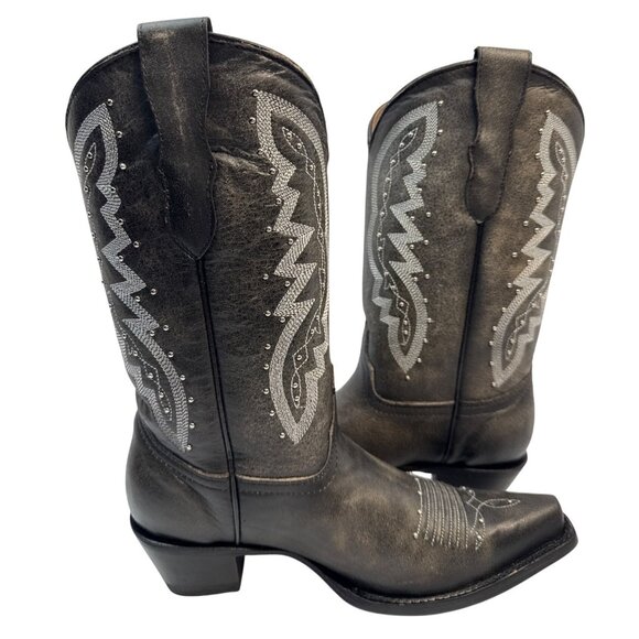 Circle G by Corral Kids Western Boot Snip Toe J8006 (Little Kid/Big Kid) Size 6 - Picture 4 of 11